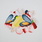 Made in Italy - Insalata di mare - 2014 olio su tela cm 70 x 70